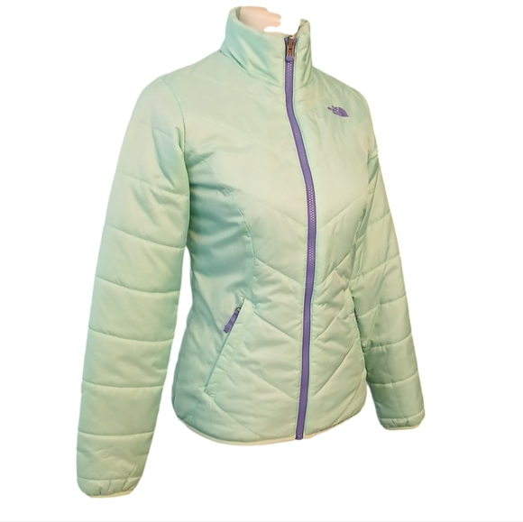 The North Face Puffer Jacket Green Lightweight Coat Women's XS - Picture 7 of 11